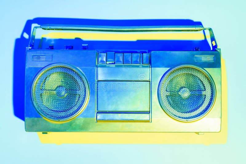 Funny Boom Box stock illustration. Illustration of element 14490724