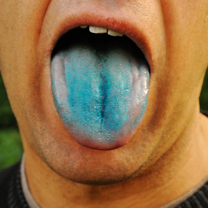 Blue tongue stock image. Image of colored, language, smile 39298303