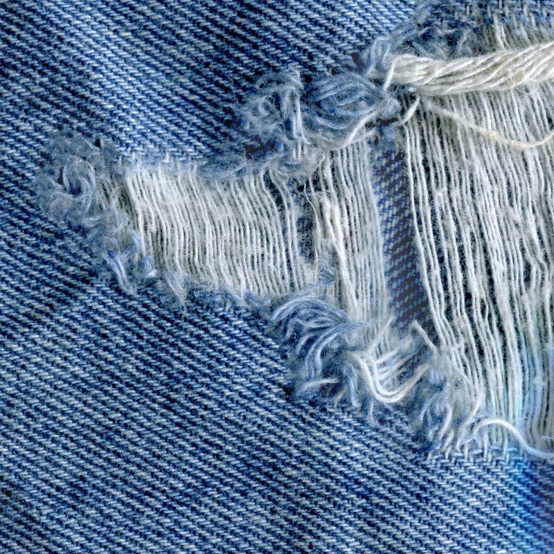 Blue Denim Jean Texture Background. Jeans Torn Fabric Texture Stock ...