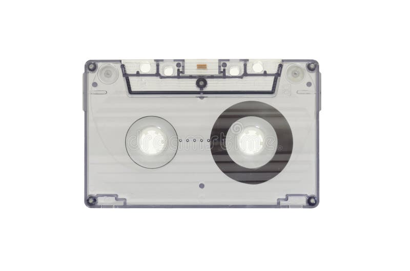 The Blue Transparent Cassette Tape Stock Image Image of blue, common