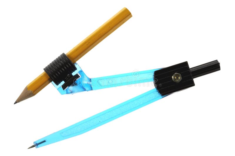 Blue transparent compass stock images