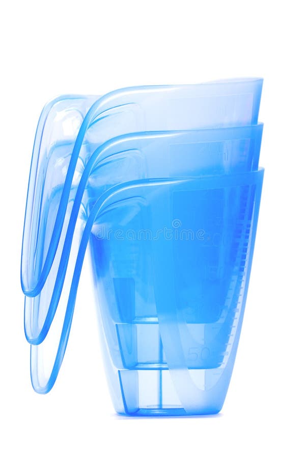 Blue transparent jug royalty free stock photos