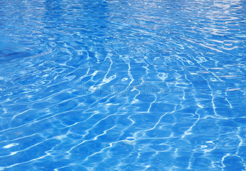 Blue transparent water stock photography