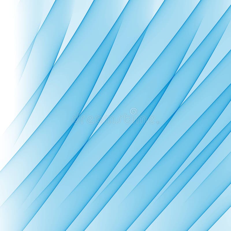 Blue Transparent Waves on White Background Stock Illustration ...