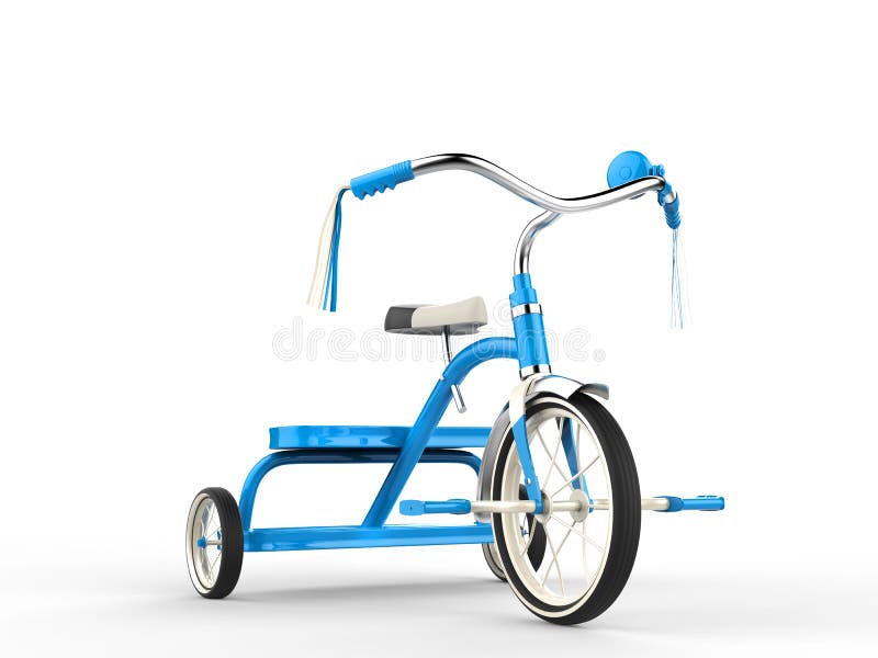 blue tricycle