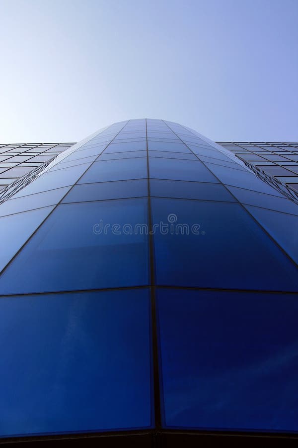 Blue tube geometry stock photos