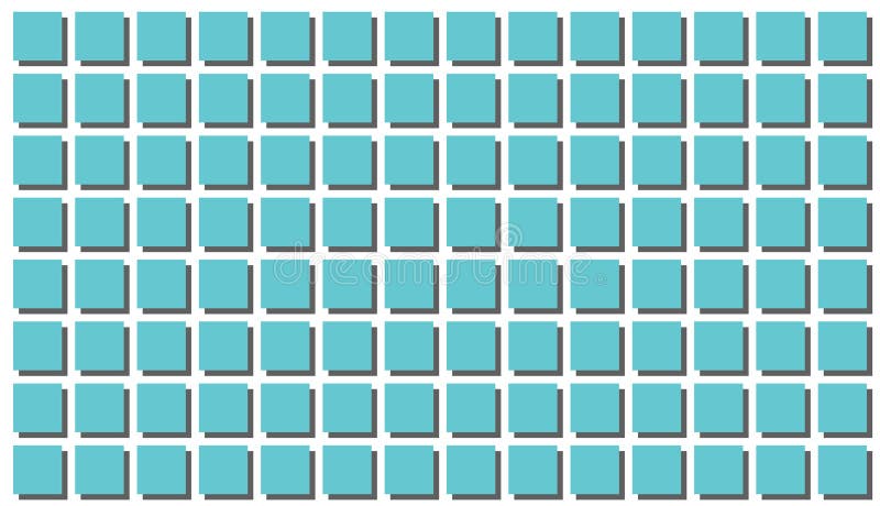 Blue turquoise square pattern with shadow. vineyard geometric visual texture background vector illustration
