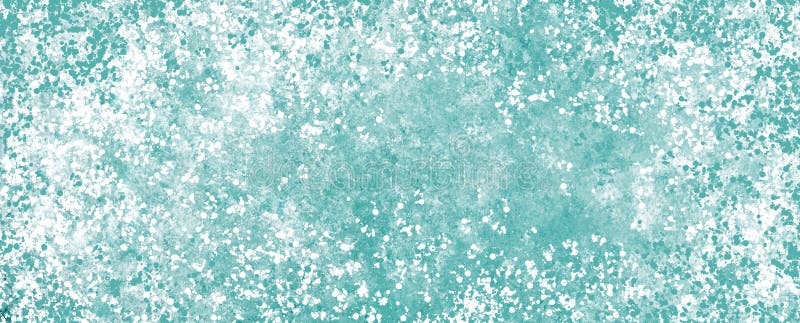 Blue turquoise white abstract background with splashes, spots and dots. stock illustration