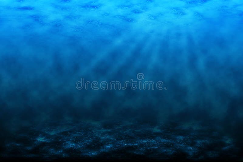 Blue underwater background stock illustration. Illustration of scenics