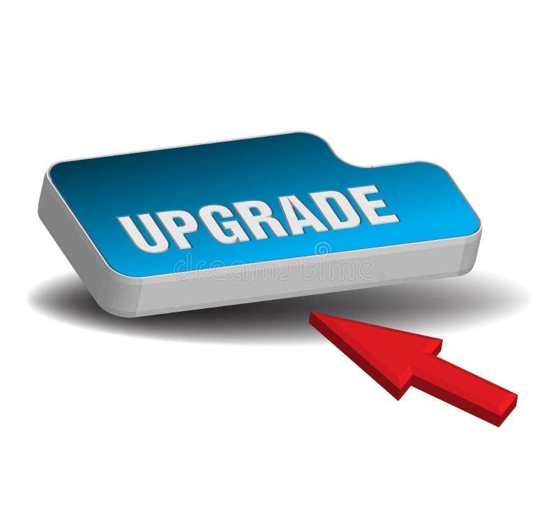 Blue upgrade button