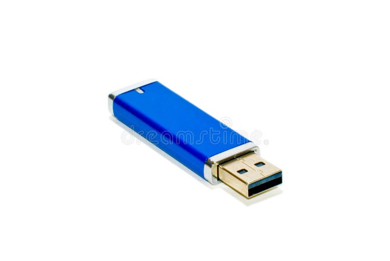 Blue USB Drive stock Image mobility - 7809072