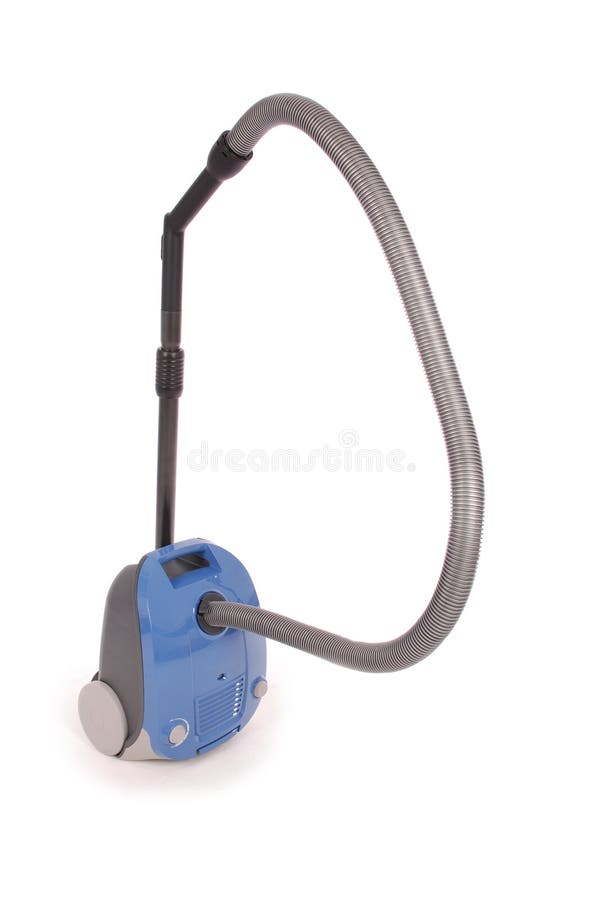 Blue vacuum cleaner stock image. Image of color, single 86405391