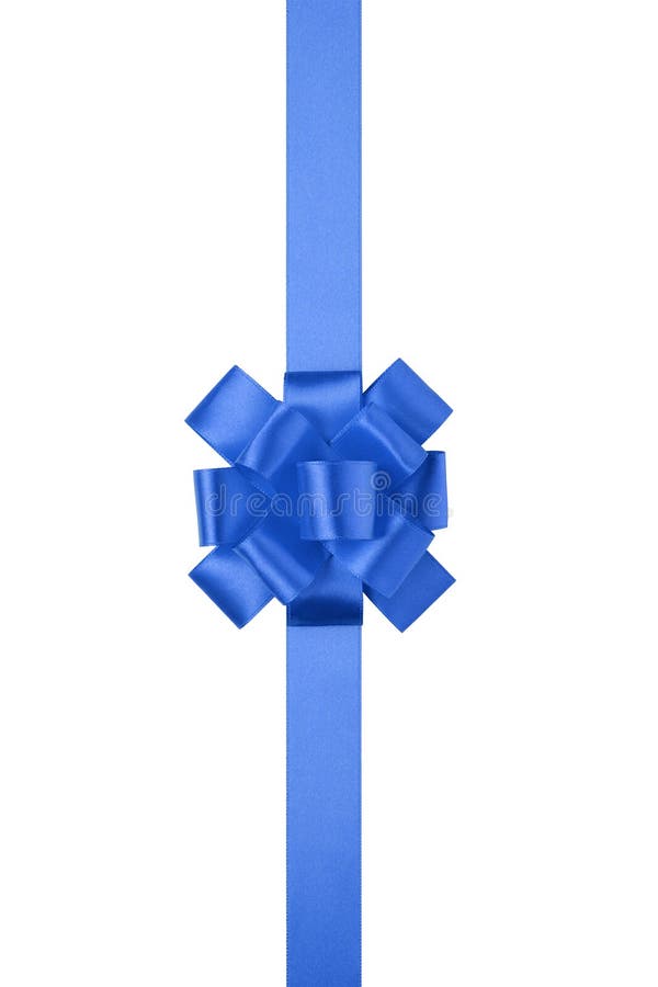 Blue Vertical Big Present Award Bow Ribbon Stock Photos Free & RoyaltyFree Stock Photos from