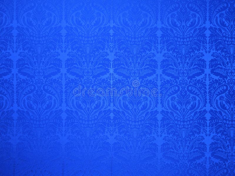 Blue Vintage Style Wallpaper Stock Photo Image of decoration, indoor