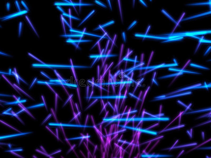 Blue and violet particles