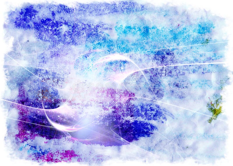 Blue-violet watercolor background