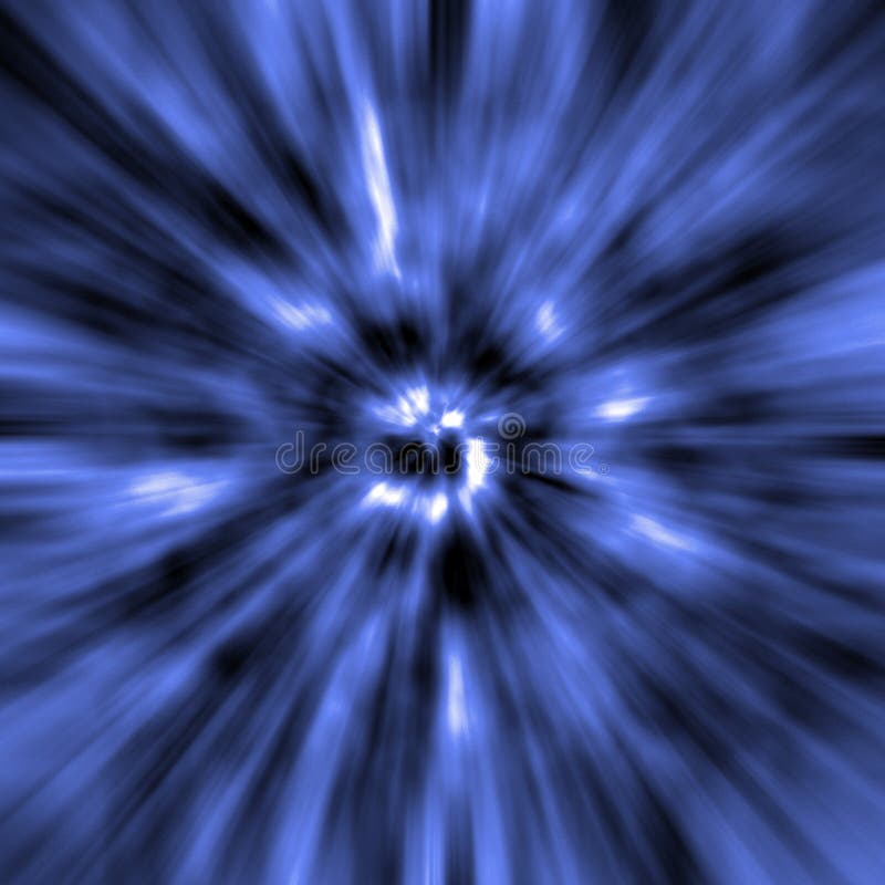 Blue Warp Abstract