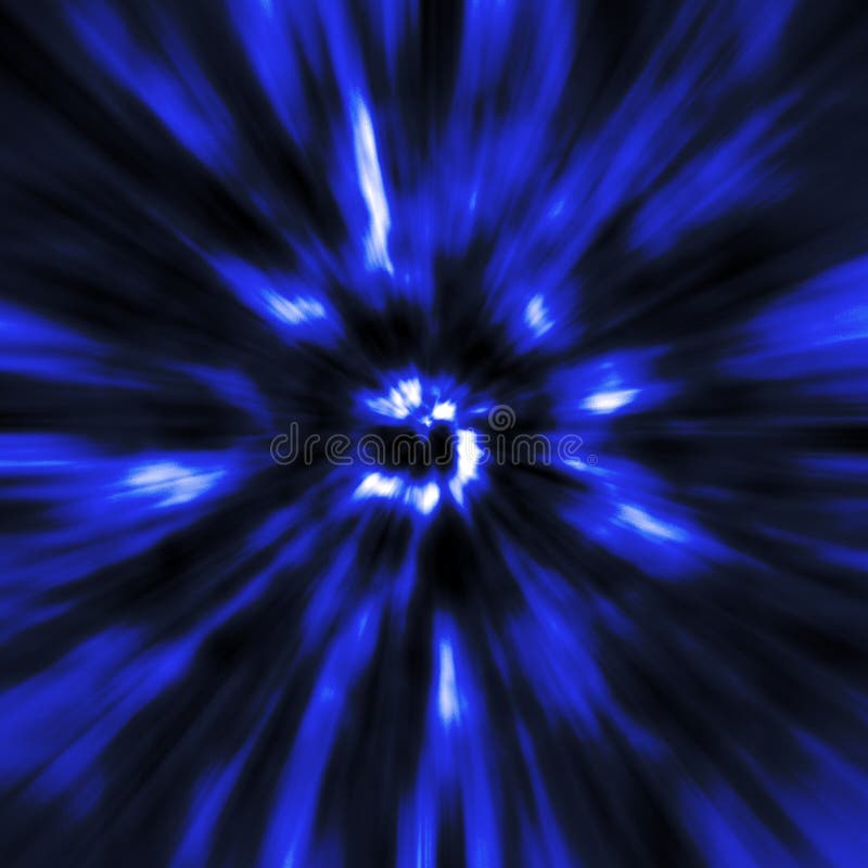 Blue Warp Abstract