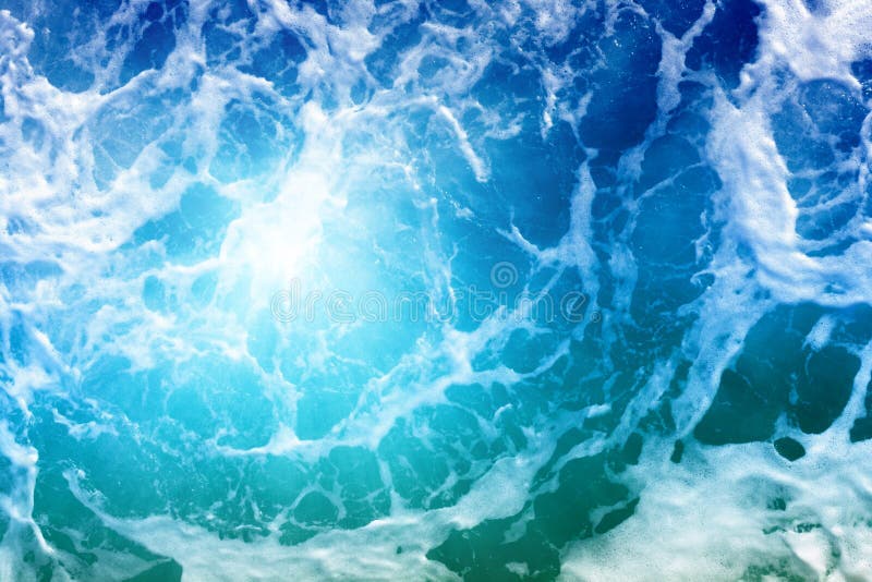 Blue water stock photo. Image of light, beneath, below 21455534