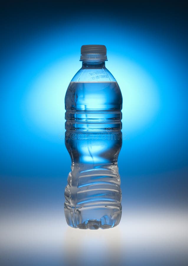 Blue water bottle stock photo Blue water bottle stock photo