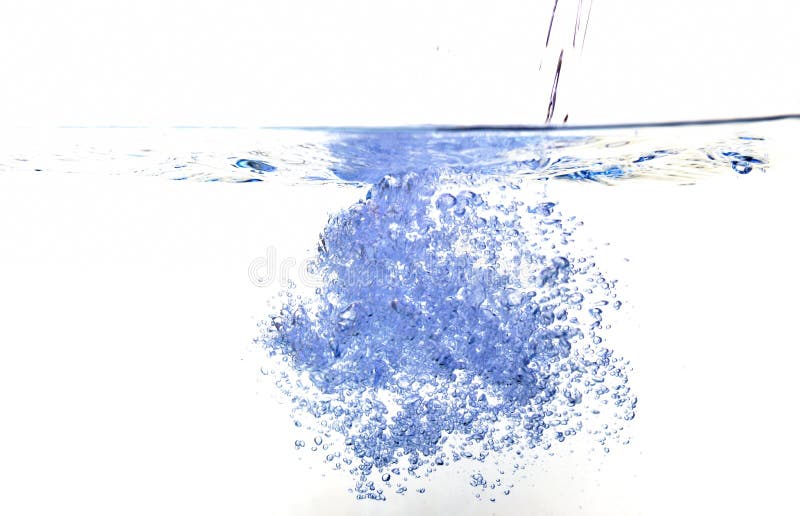 Blue water bubble