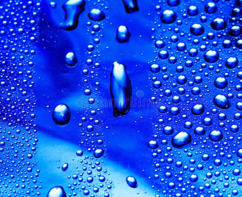 Blue water drop