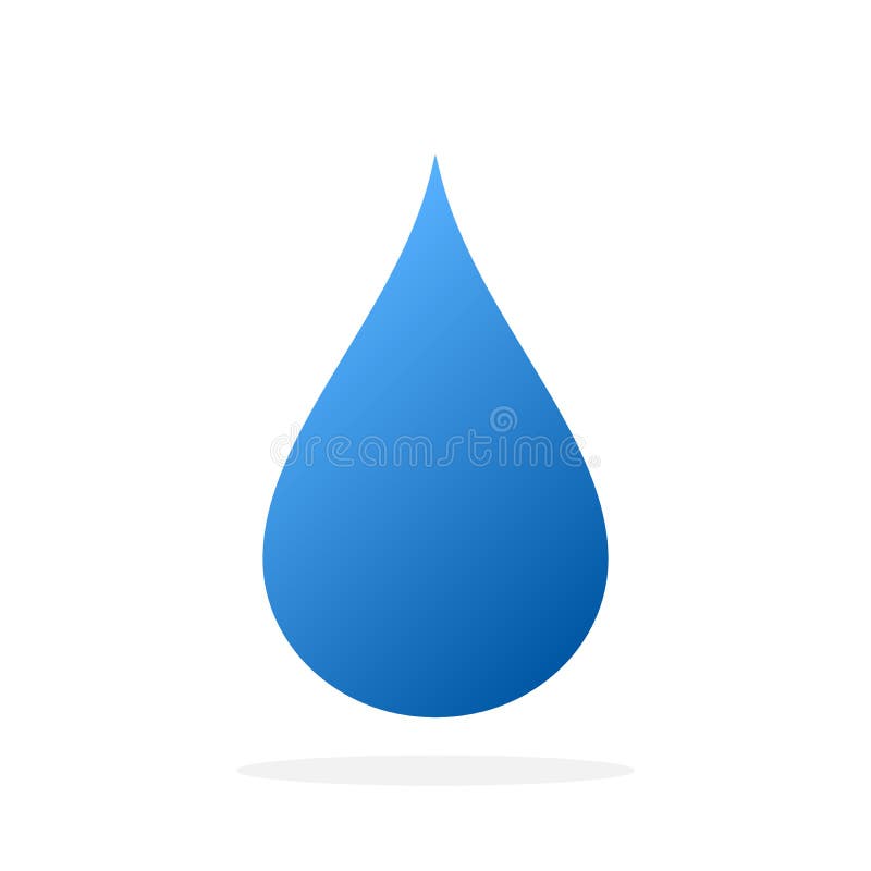 Blue Water Drop Icon. Vector Illustration Stock Illustration ...