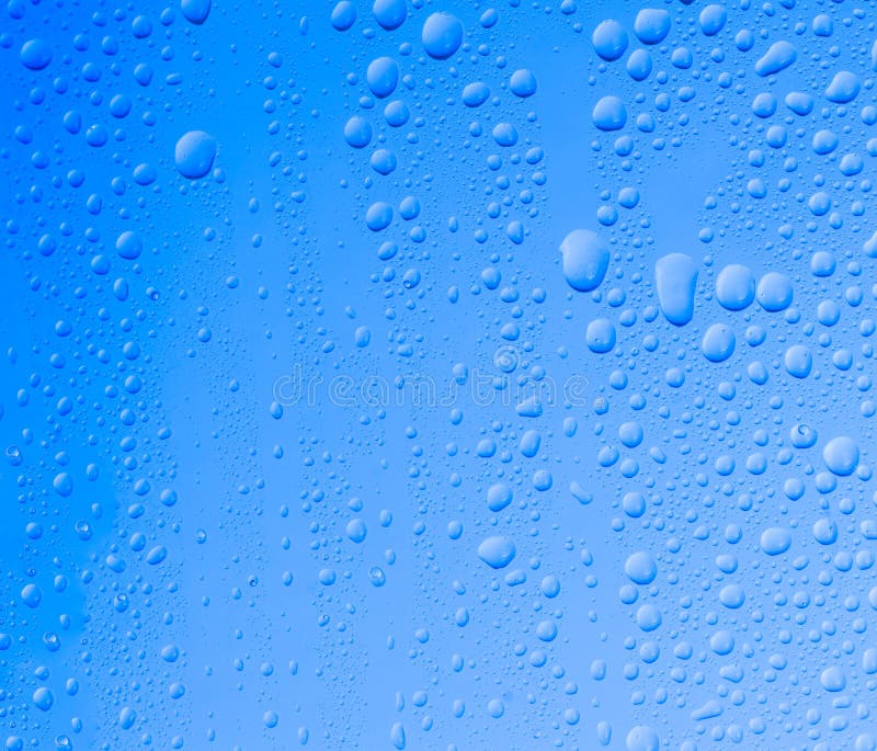 Blue water drops stock photos Blue water drops stock photos