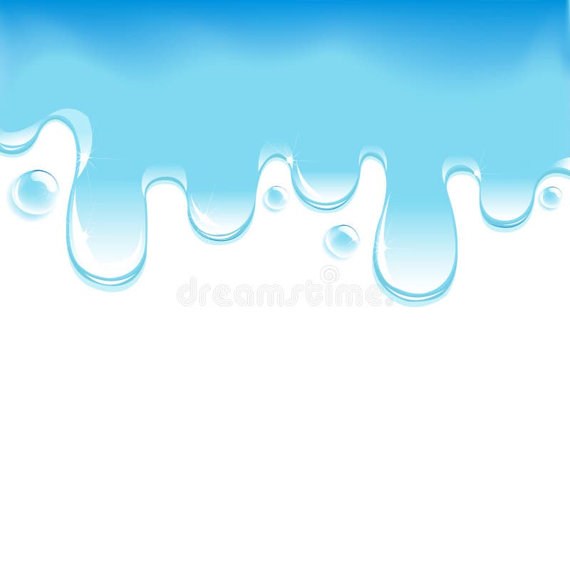 Blue Water Flow stock illustration