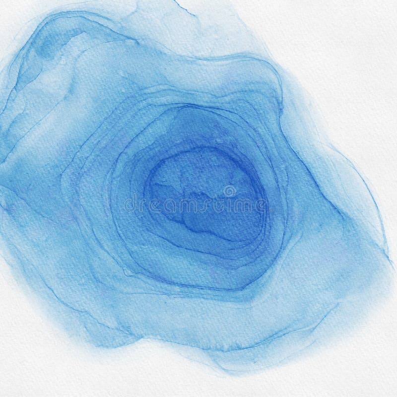 Blue Water Mark Paint on White Textured Background Stock Illustration