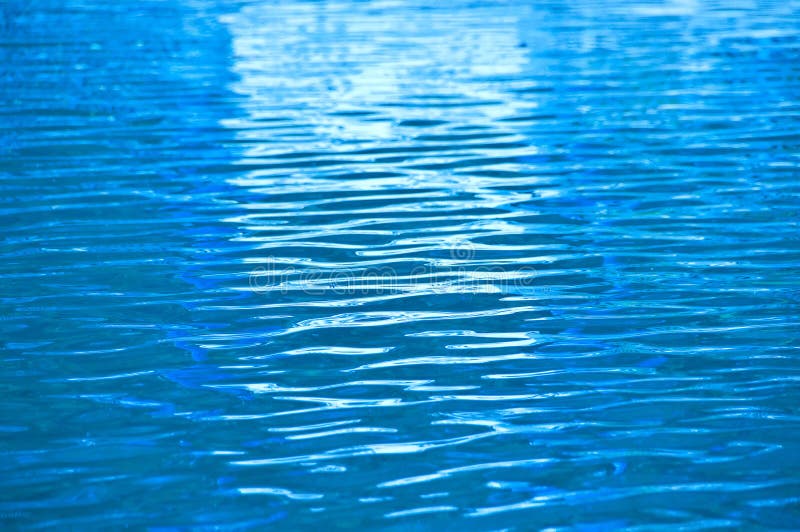 Blue water ripple.