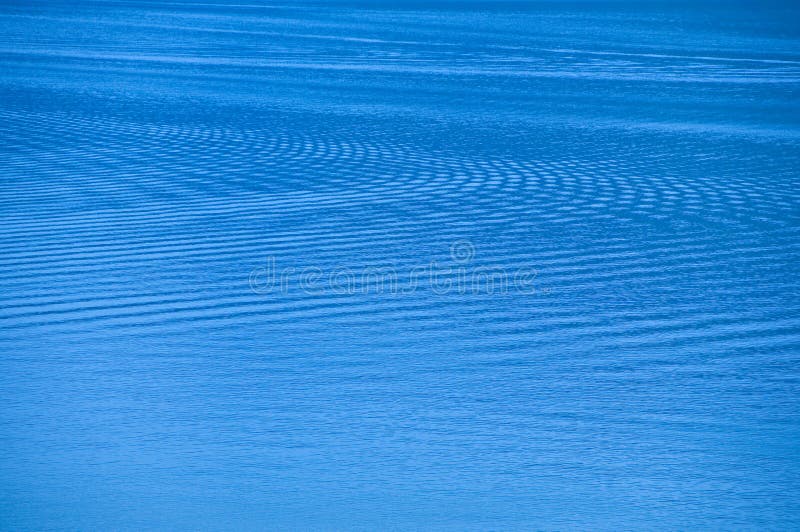 Blue water ripple.