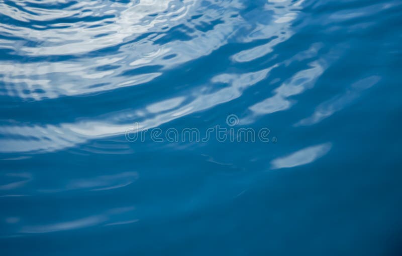 Blue water with ripple