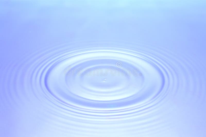 Blue water rippling