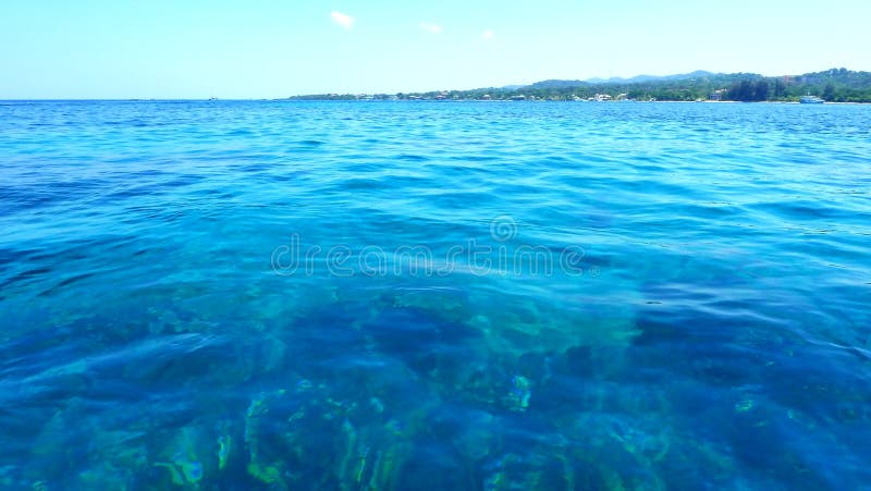 Blue Water Surface Close-up, Carribean Sea