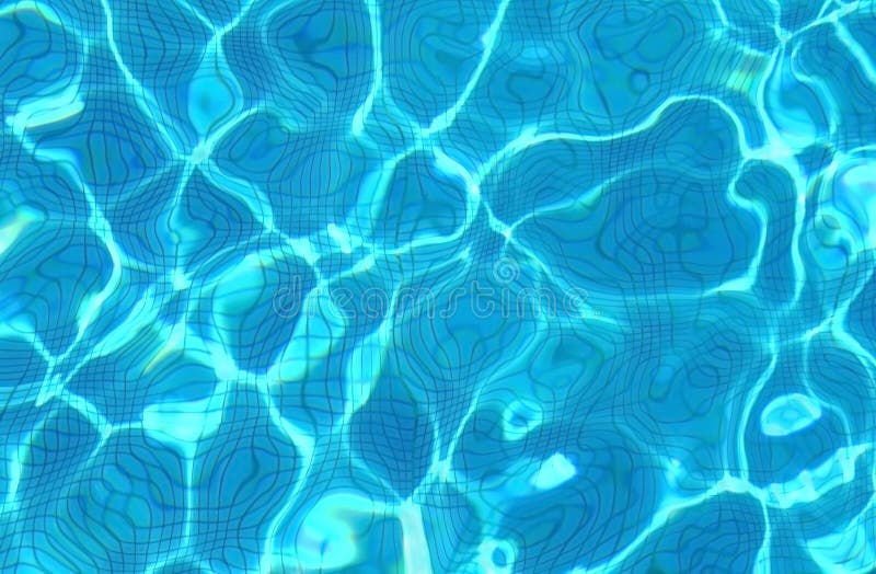 pool water is blue not clear
