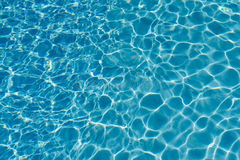 Blue Water in Swimming Pool Background. Ripple Water in Swimming Pool with  Sun Reflection Stock Image - Image of relax, beach: 138895651