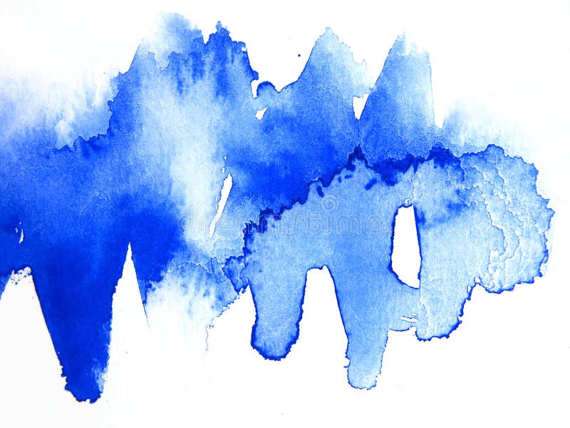 Blue Watercolor Abstract 1