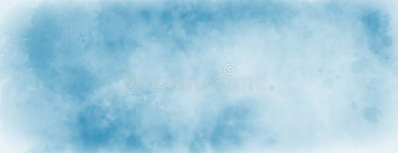 Blue watercolor background with old faded white texture, digital painted grunge in abstract summer or sky textured design, pastel