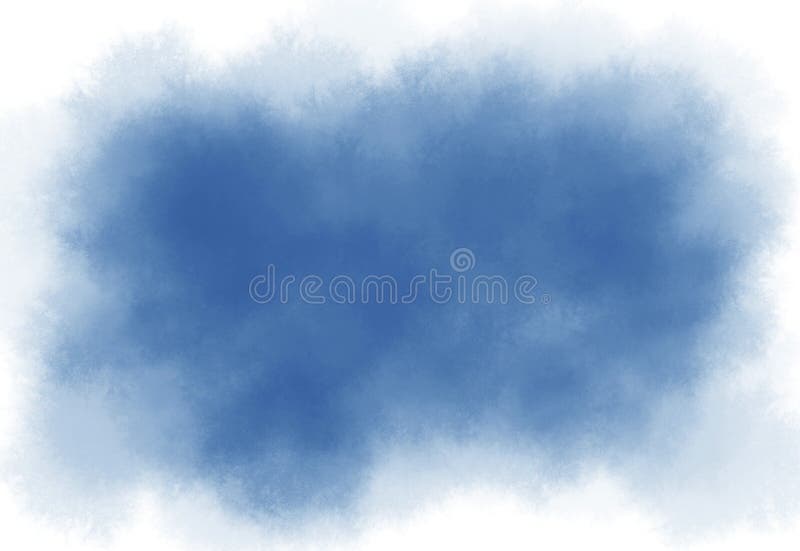 Blue watercolor brush strokes texture background with copy space