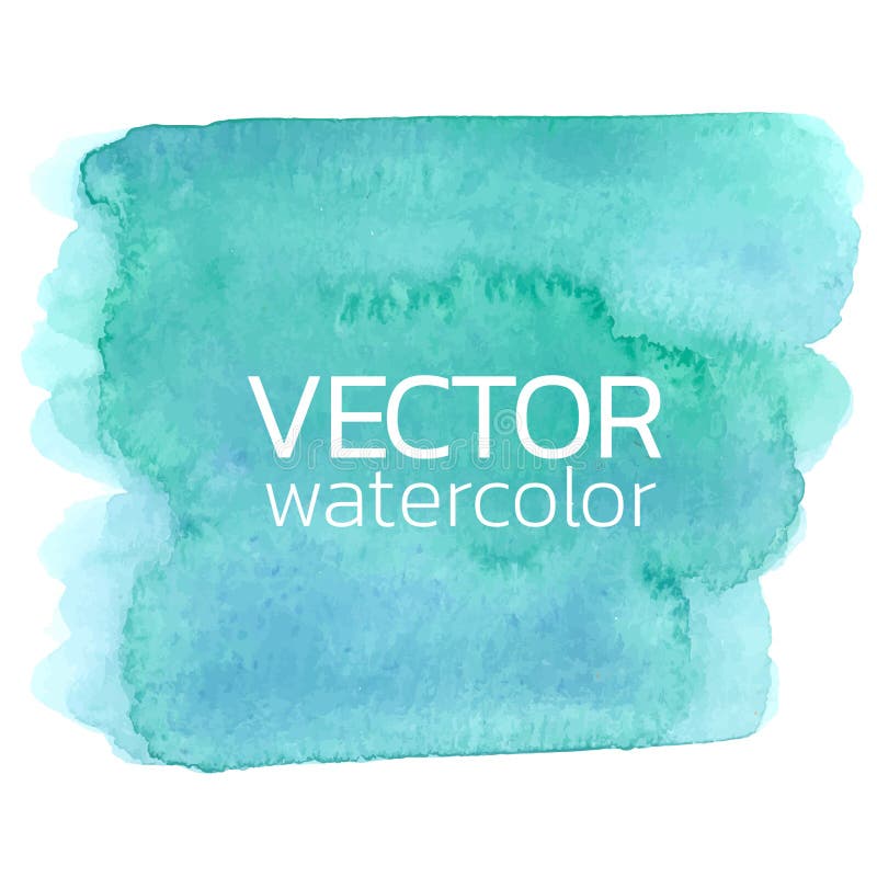 Download Blue Watercolor Brush Strokes.Vector Brush Stroke For Design Stock Vector - Illustration of ...