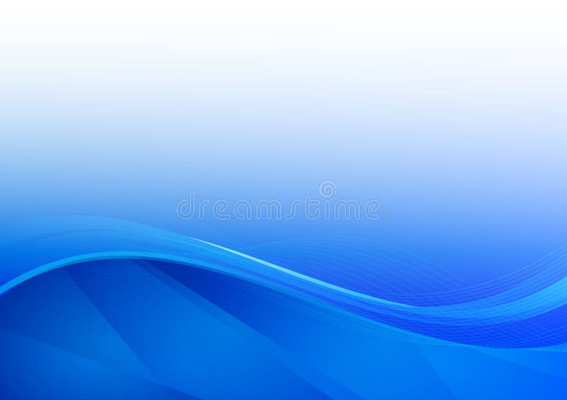 Blue wave abstract background vector illustration royalty free illustration