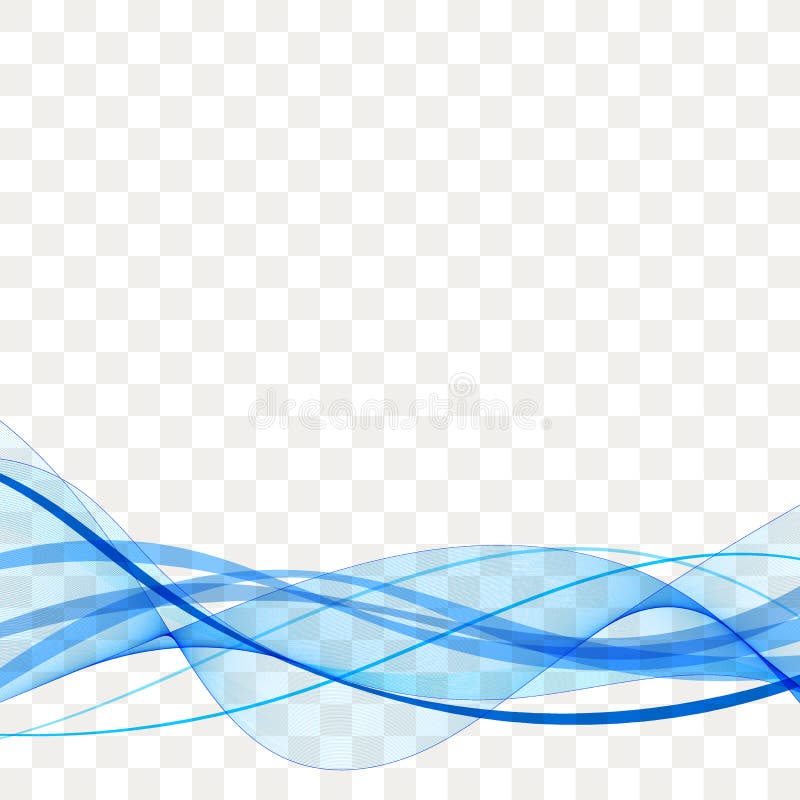 Blue Wave. abstract curves. vector lines. eps 10 royalty free stock photos