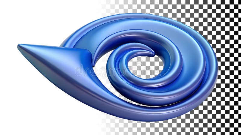 Blue wave curl, ocean wave, water swirl, dynamic motion png transparent image Generative AI vector illustration