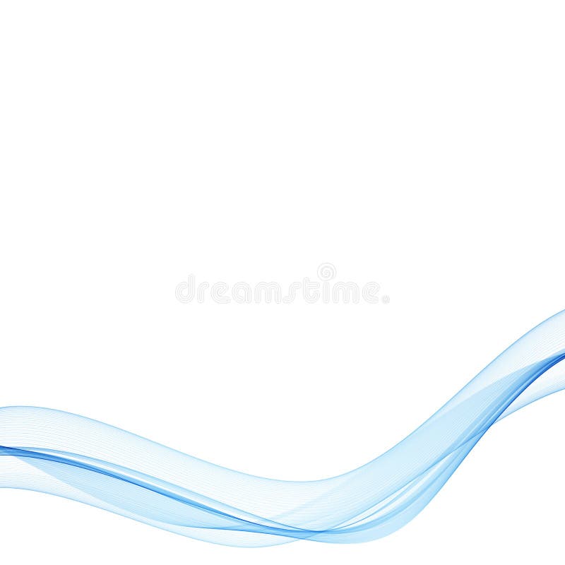 Blue wavy stream of motion waves. Abstract background. eps 10