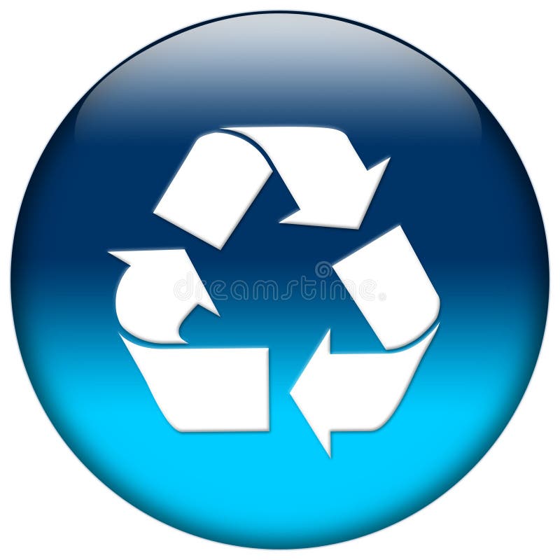 Blue Web Icon stock illustration