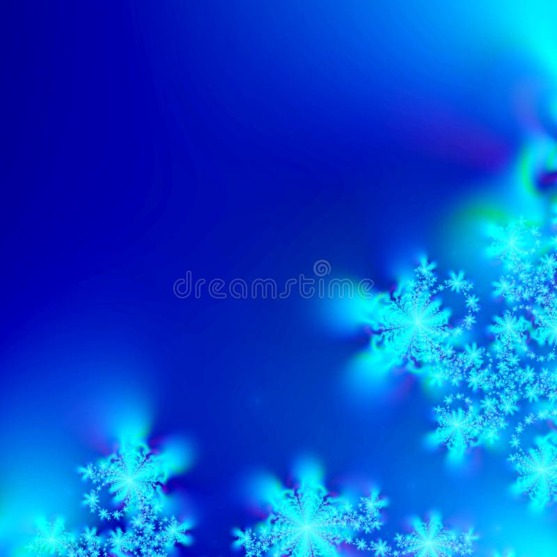 Abstrakt Blau a weiß Schneeflocke Vorlage.