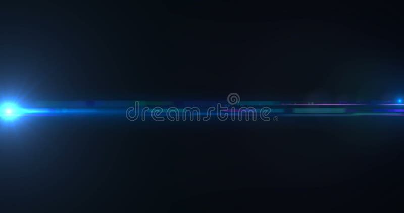 Blue and white color bright lens flare flashes leak light effect royalty free illustration