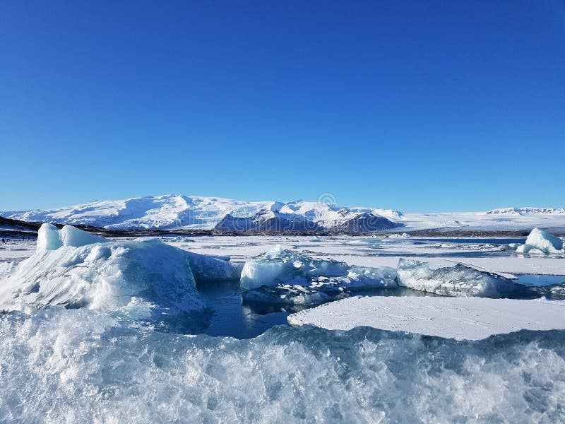Blue-white Glacier in Iceland Stock Photo - Image of icebergs, light:  113521930