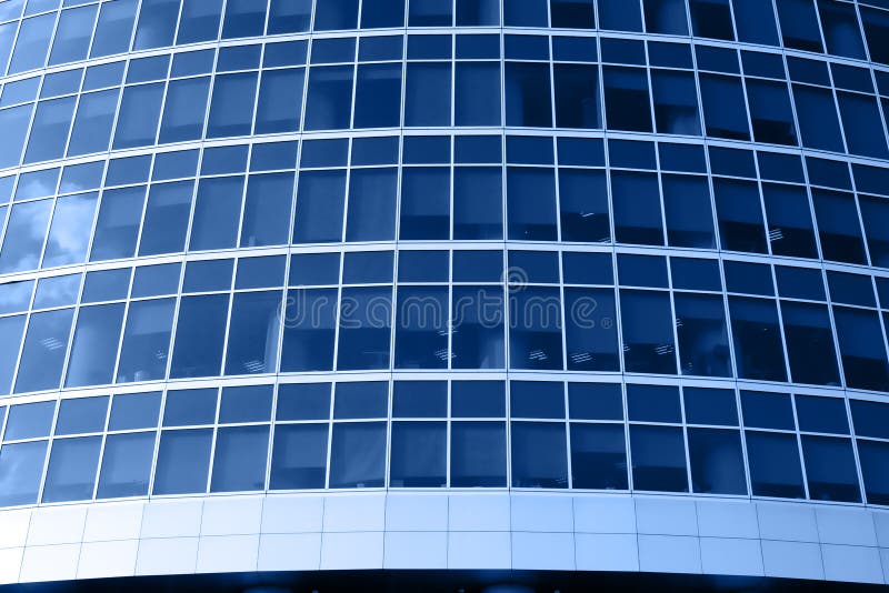 Blue window reflection